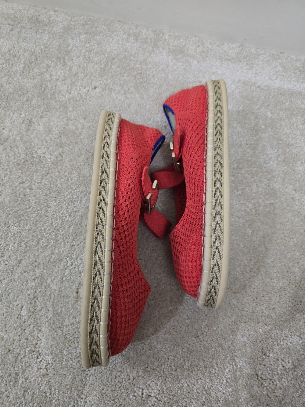 Time and Tru Elegant Red Espadrille Mary Jane Dress Shoes Women’s Size 6 - Picture 6 of 16